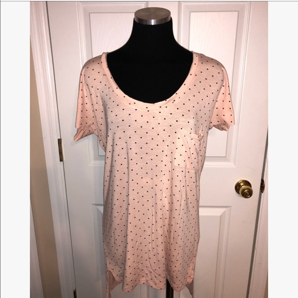 polka dot tunic top